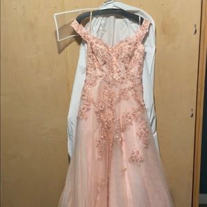 Pink ball gown
